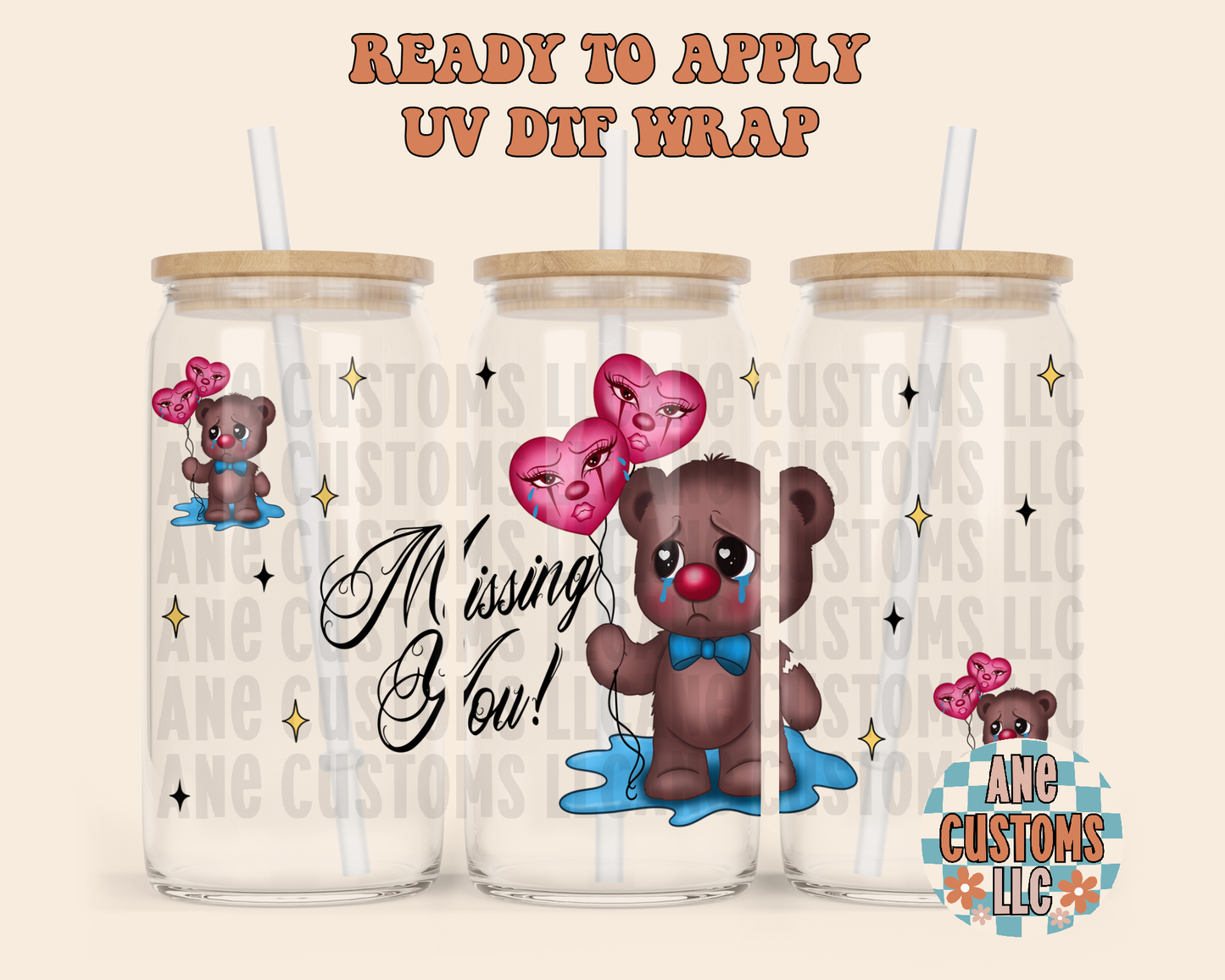 Missing you UVDTF WRAP