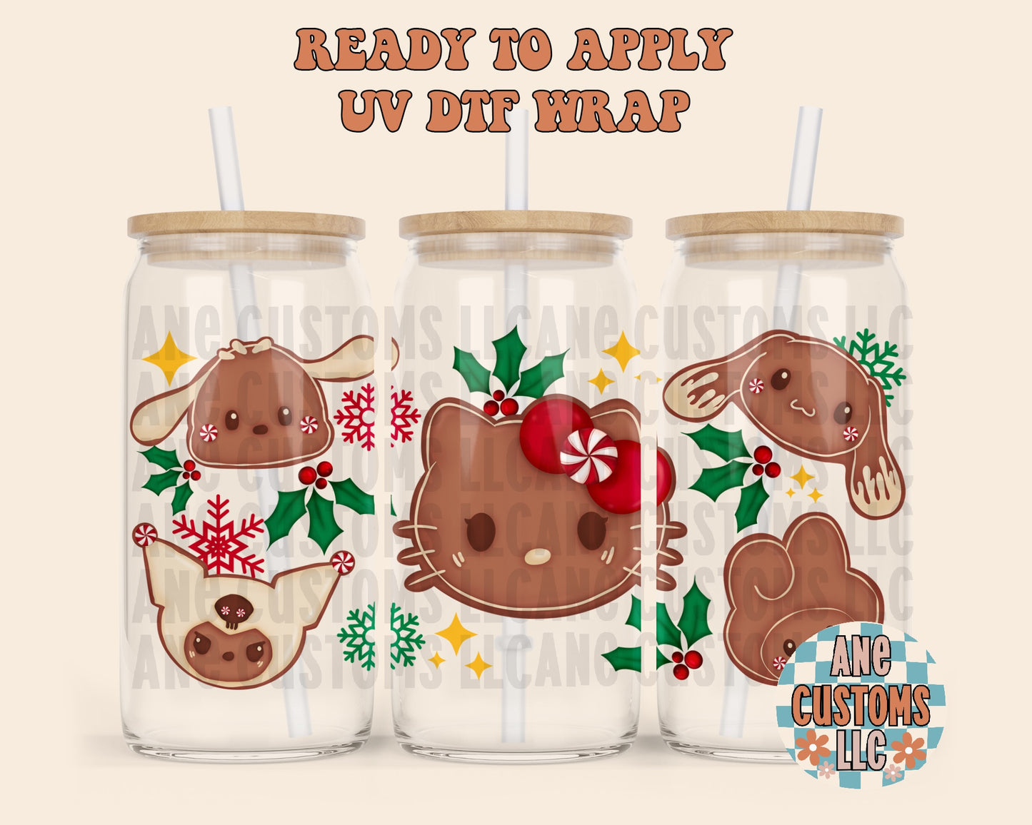 HK christmas cookies UVDTF