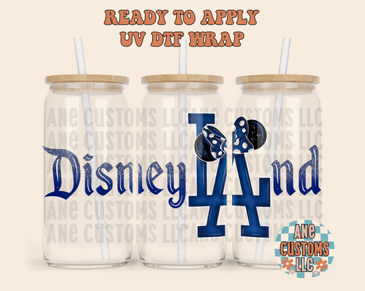 Blue LA bow UVDTF WRAP