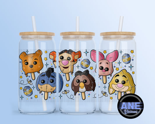 Bear and friends ice cream UVDTF