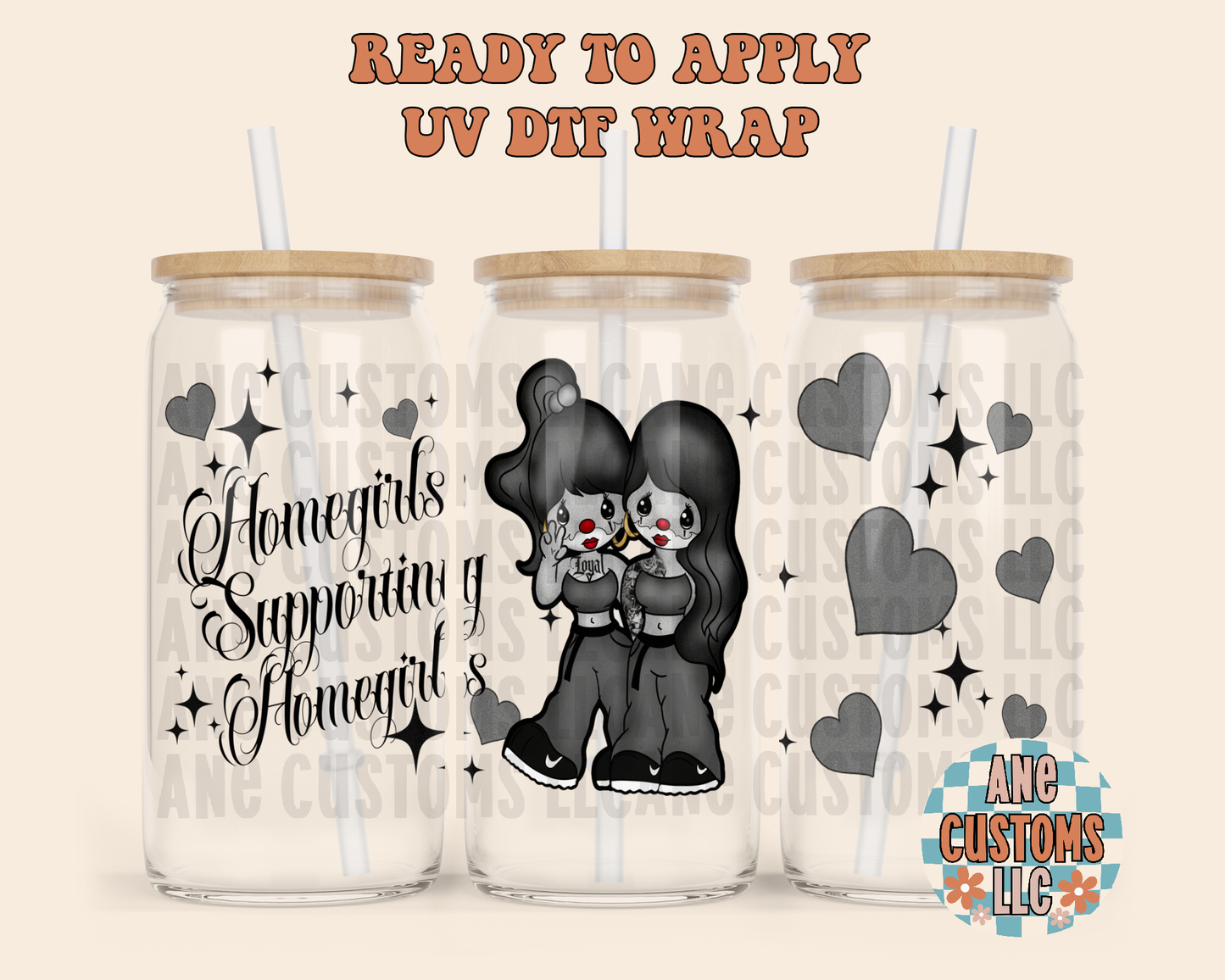 Homegirls supporting homegirls UVDTF WRAP