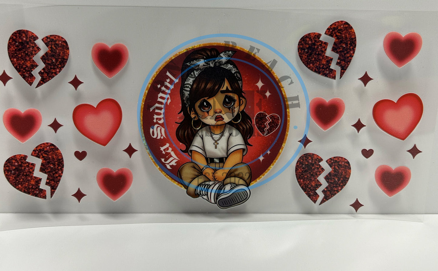 La sad girl UVDTF WRAP