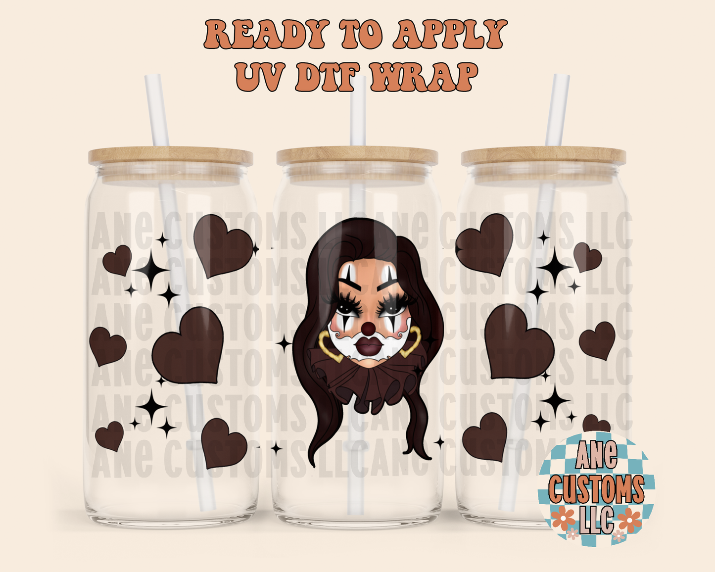 Brown pride girl UVDTF WRAP