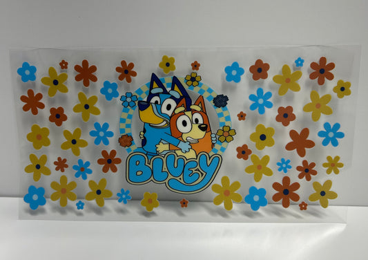 Flowers and blue friend UVDTF WRAP