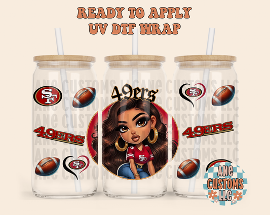 Chicana Girl SC UVDTF WRAP