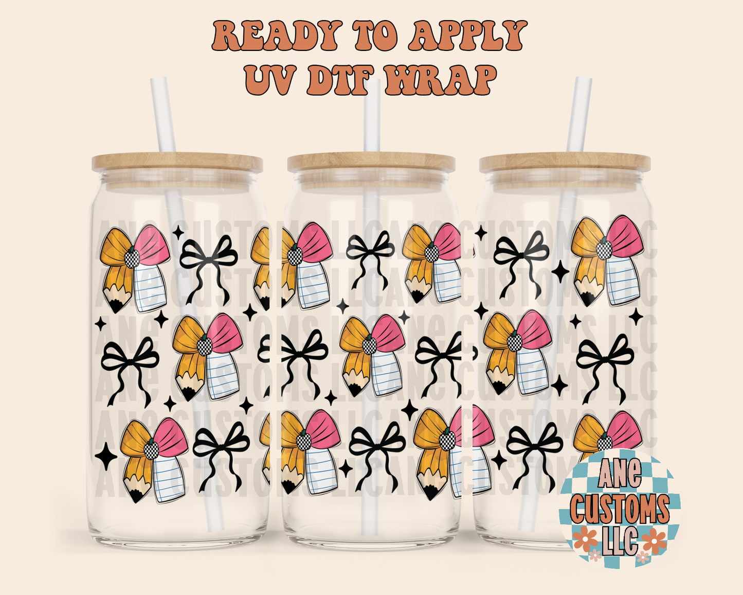 Bow pencil UVDTF WRAP