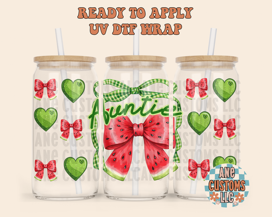 Watermelon auntie UVDTF WRAP