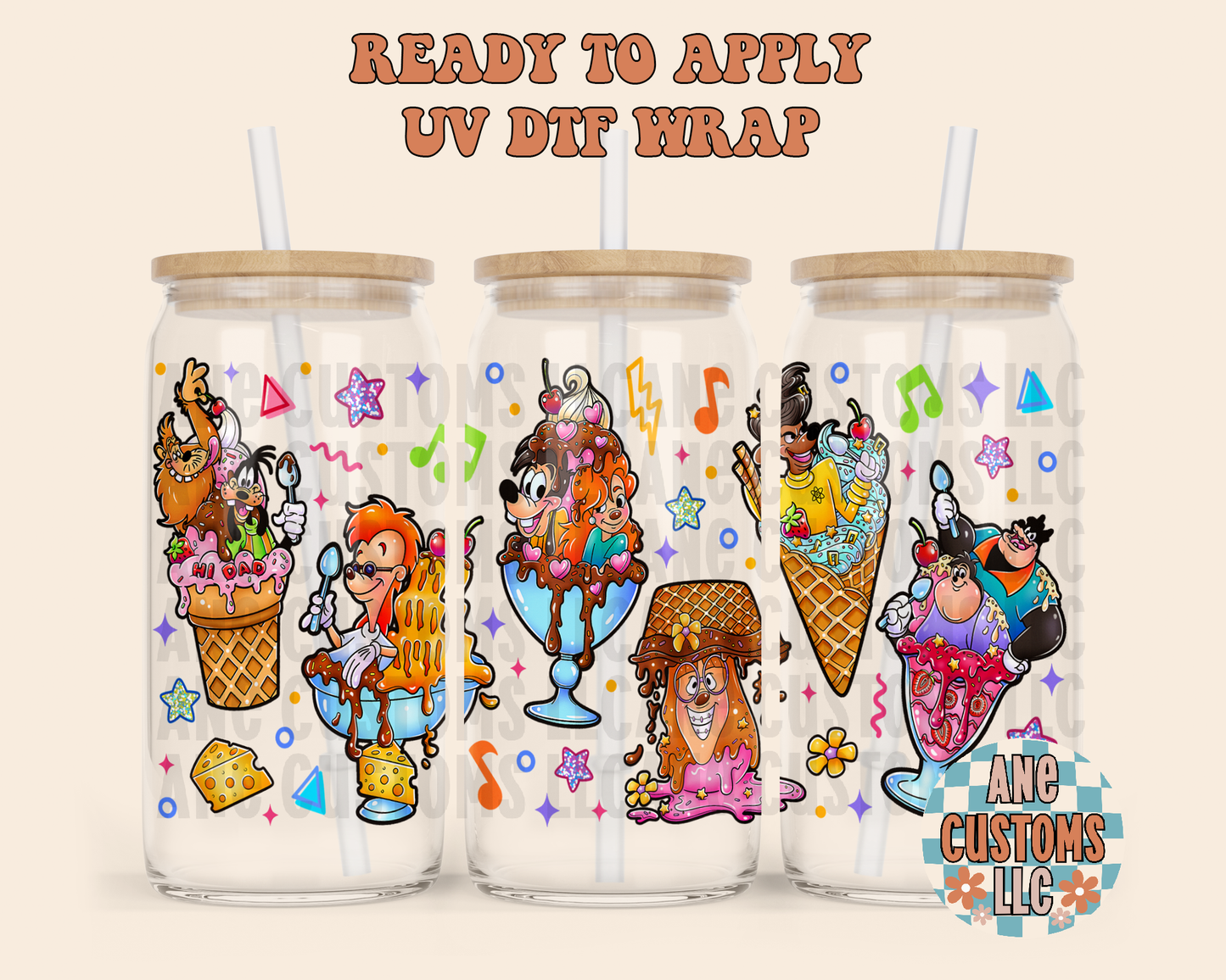 M&R ice cream UVDTF WRAP