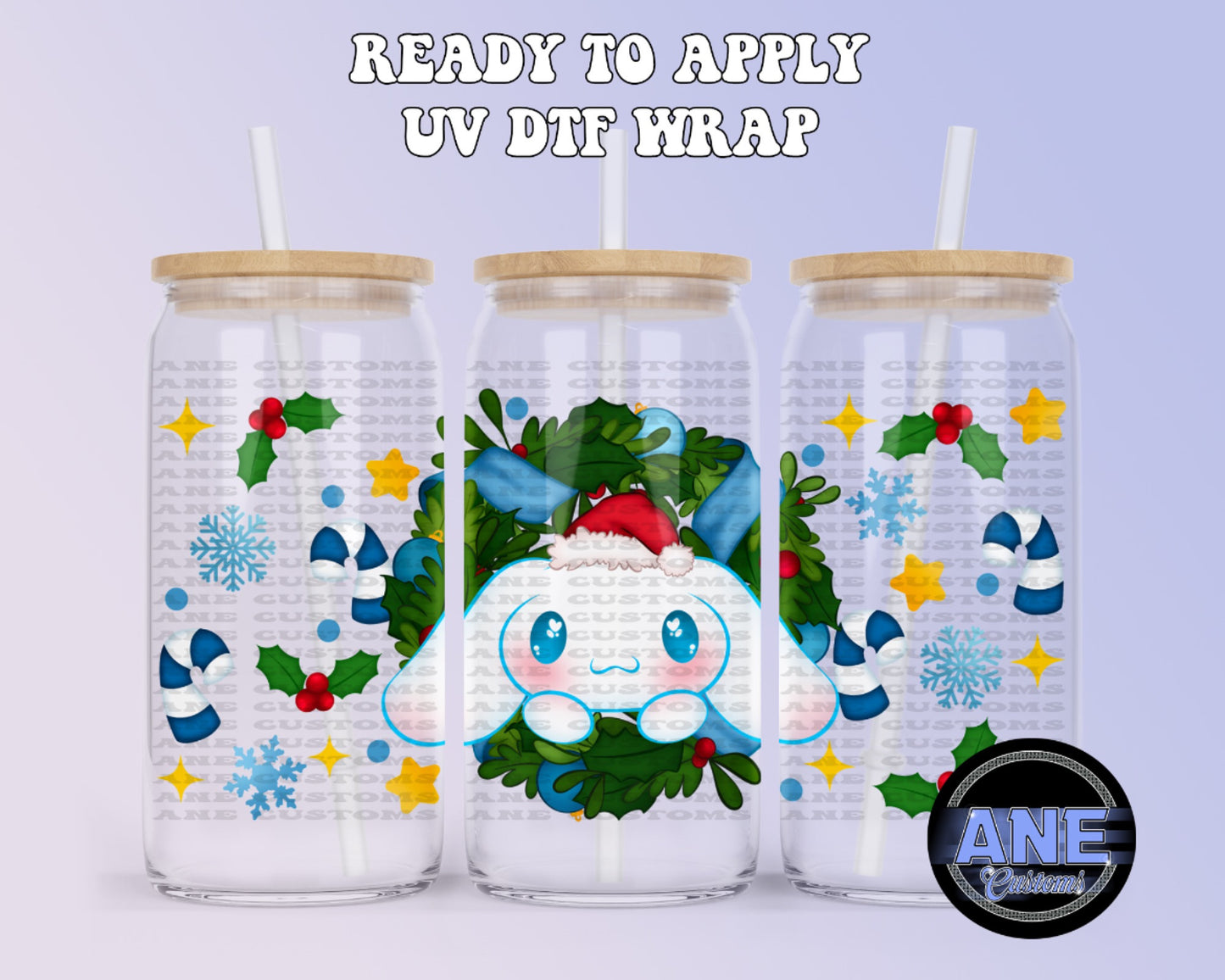 Blue christmas UVDTF WRAP