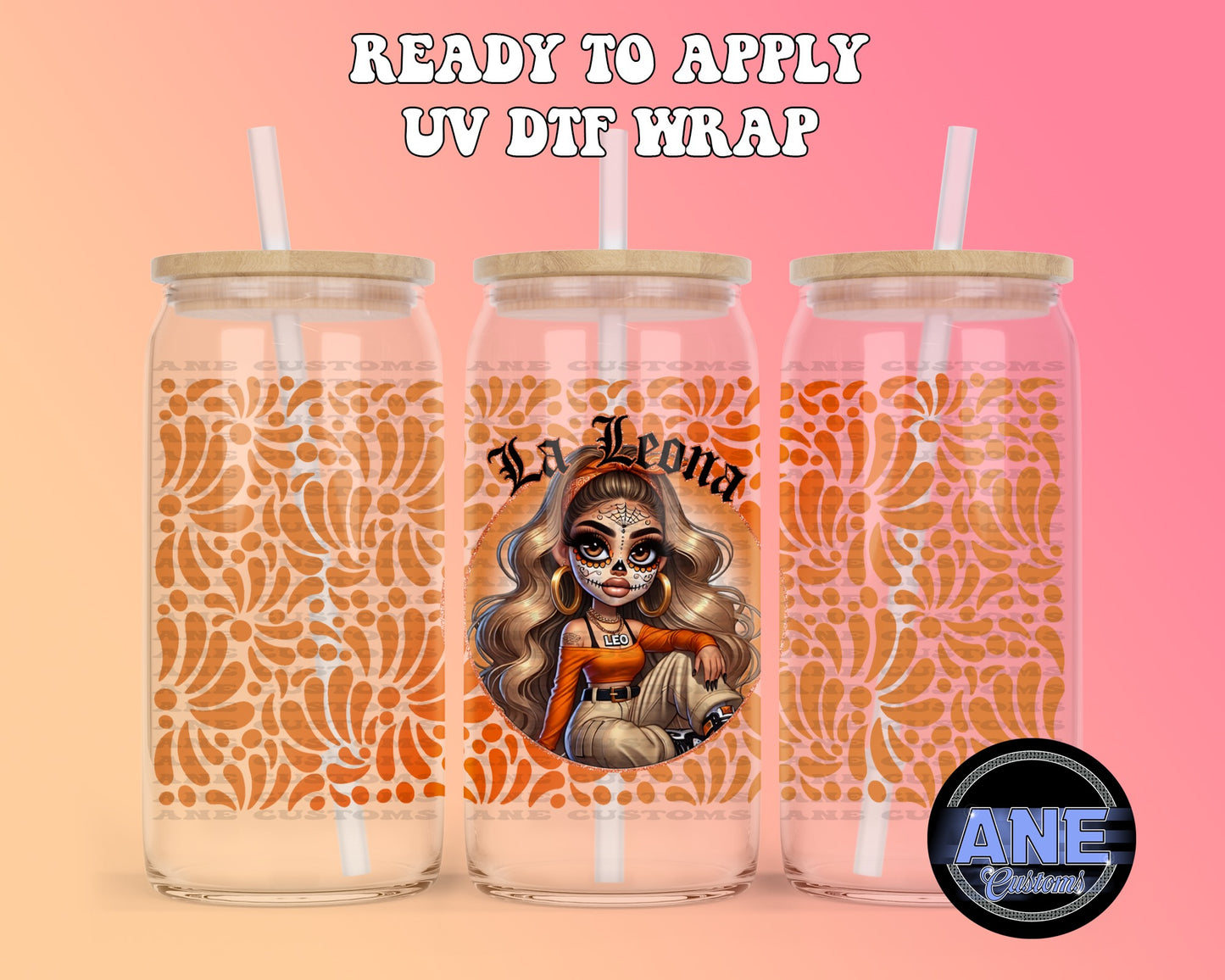 La Leona dia de los muertos UVDTF