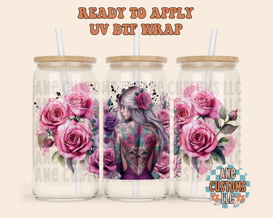 Pink girl UVDTF WRAP