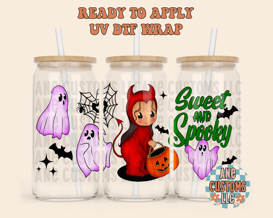 Sweet and spooky girl UVDTF WRAP