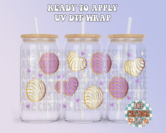 Purple Snowflakes & conchas