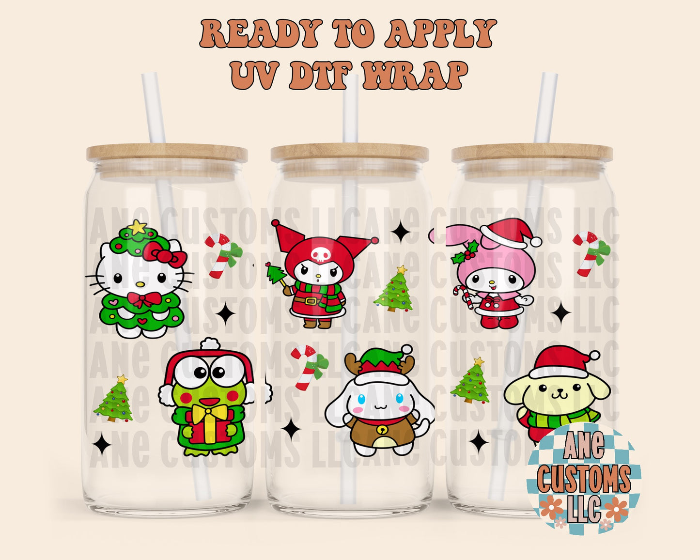 HK & friends christmas  UVDTF WRAP