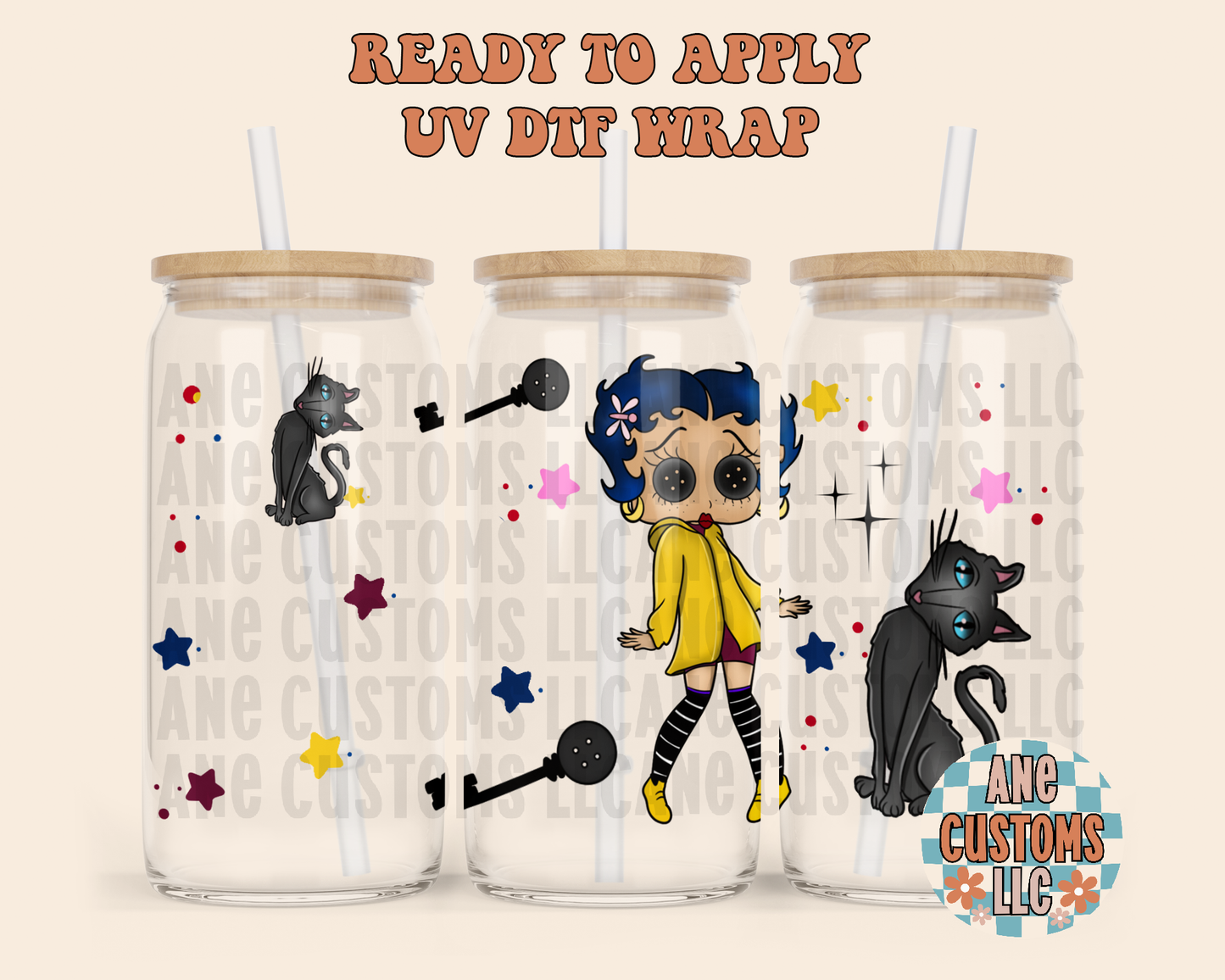 BB Buttons UVDTF WRAP