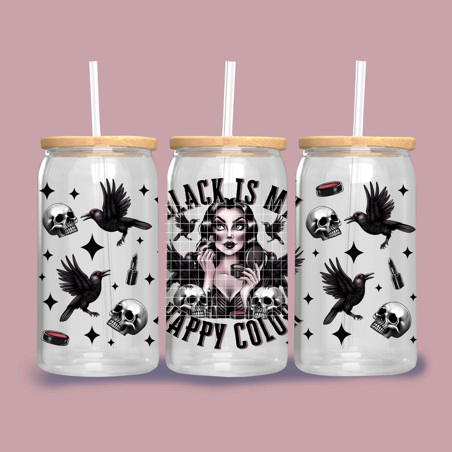 Color black UVDTF WRAP