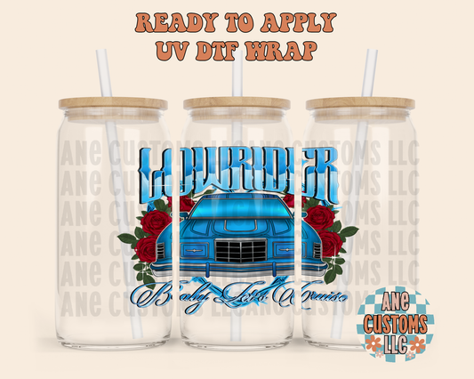 Lowrider roses UVDTF WRAP