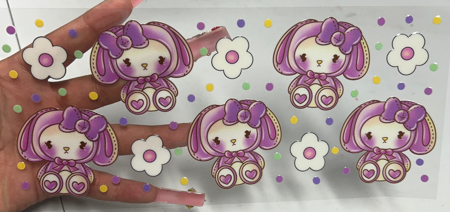 Kiwi bunny UVDTF WRAP