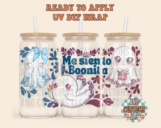 Me siento boonita UVDTF WRAP