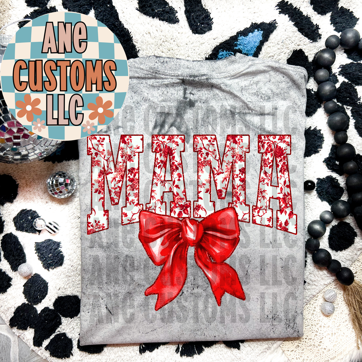 Mama red bow
