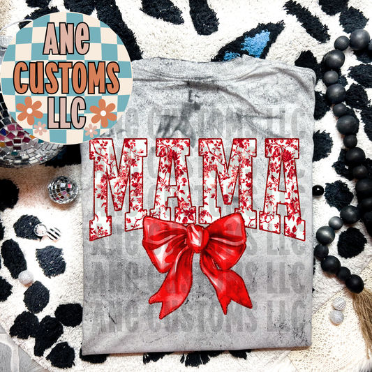 Mama red bow