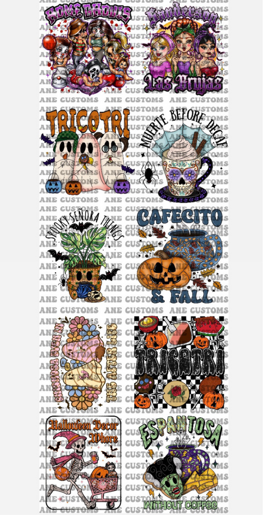 Hispanic halloween gangsheet