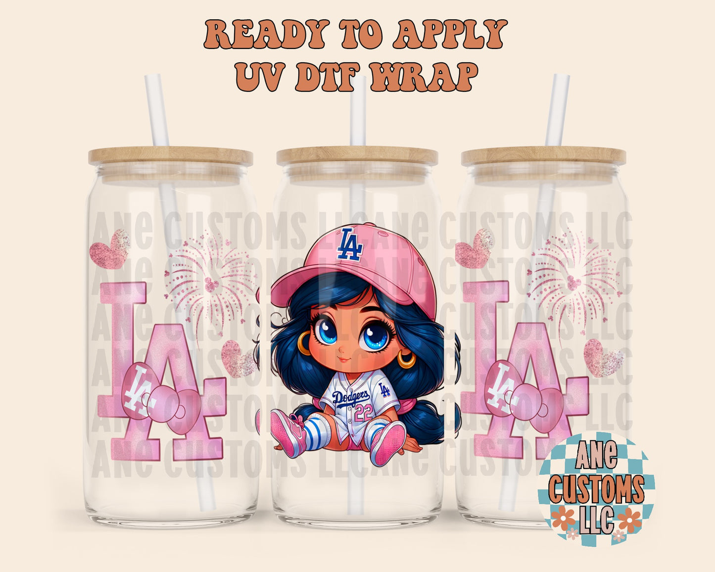 pink baseball J UVDTF WRAP