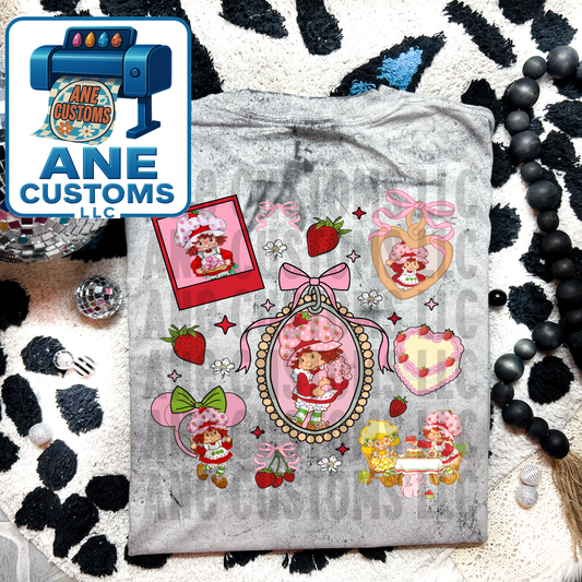 Coquette strawberry bow