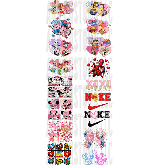 Kids valentine gangsheet