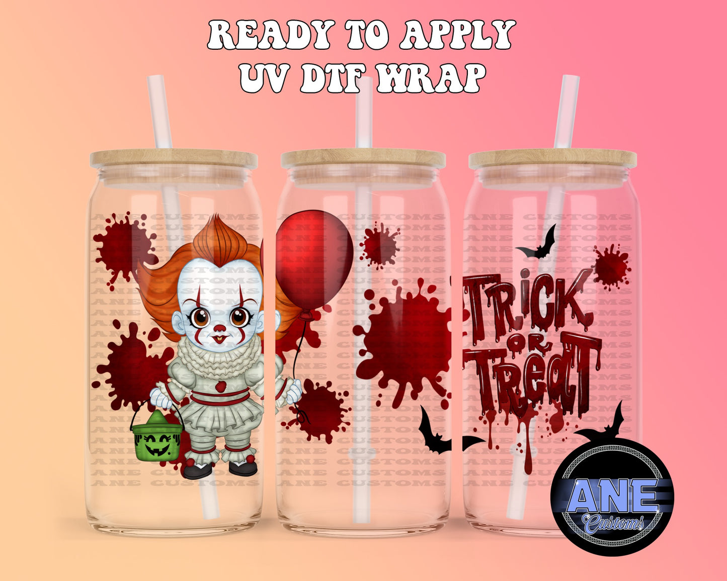 Balloon Halloween UVDTF WRAP