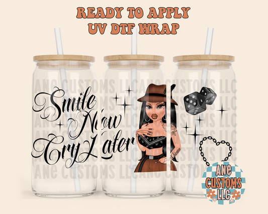 Smile now cry later exclusive UVDTF WRAP