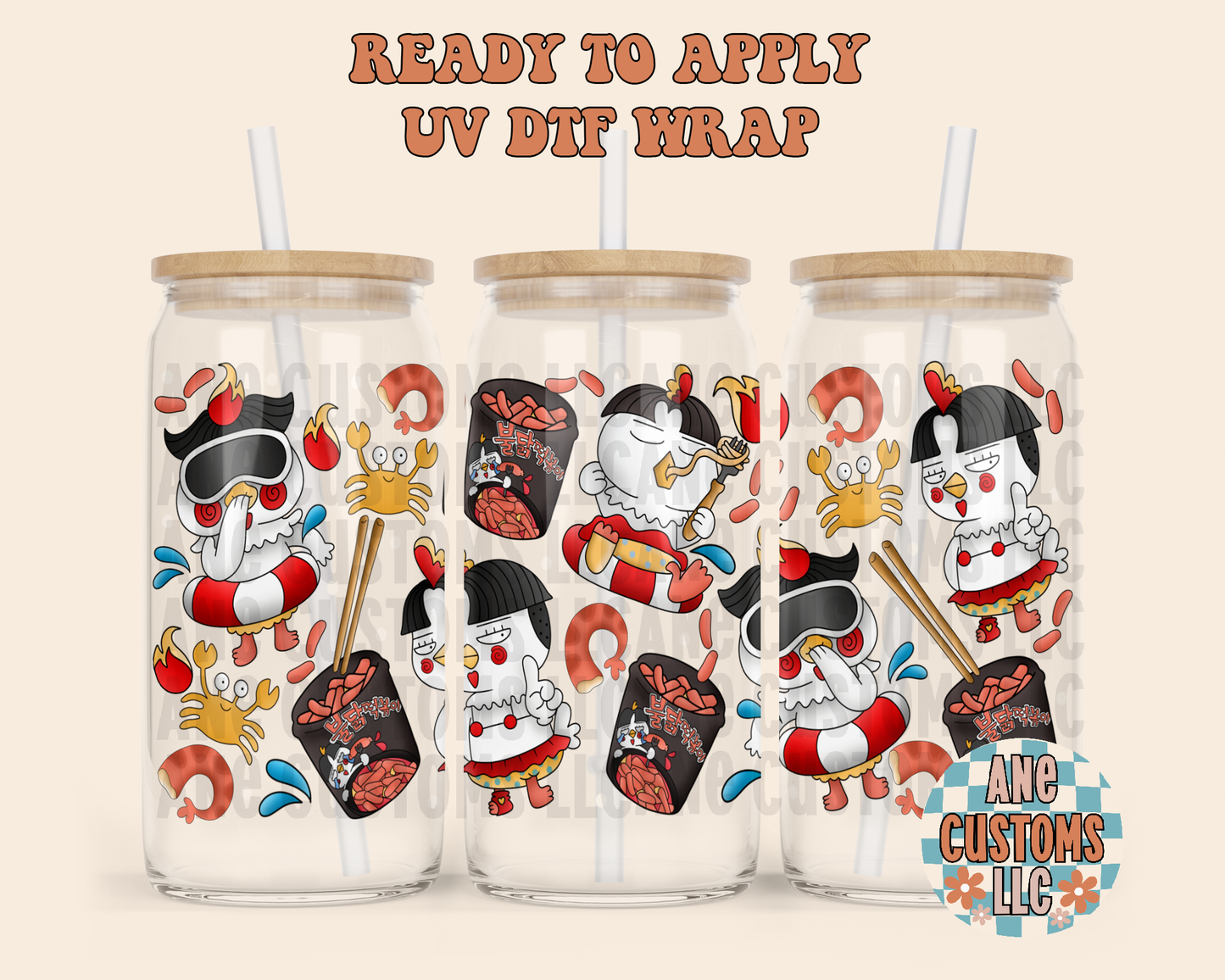 Sopa de vaso UVDTF WRAP