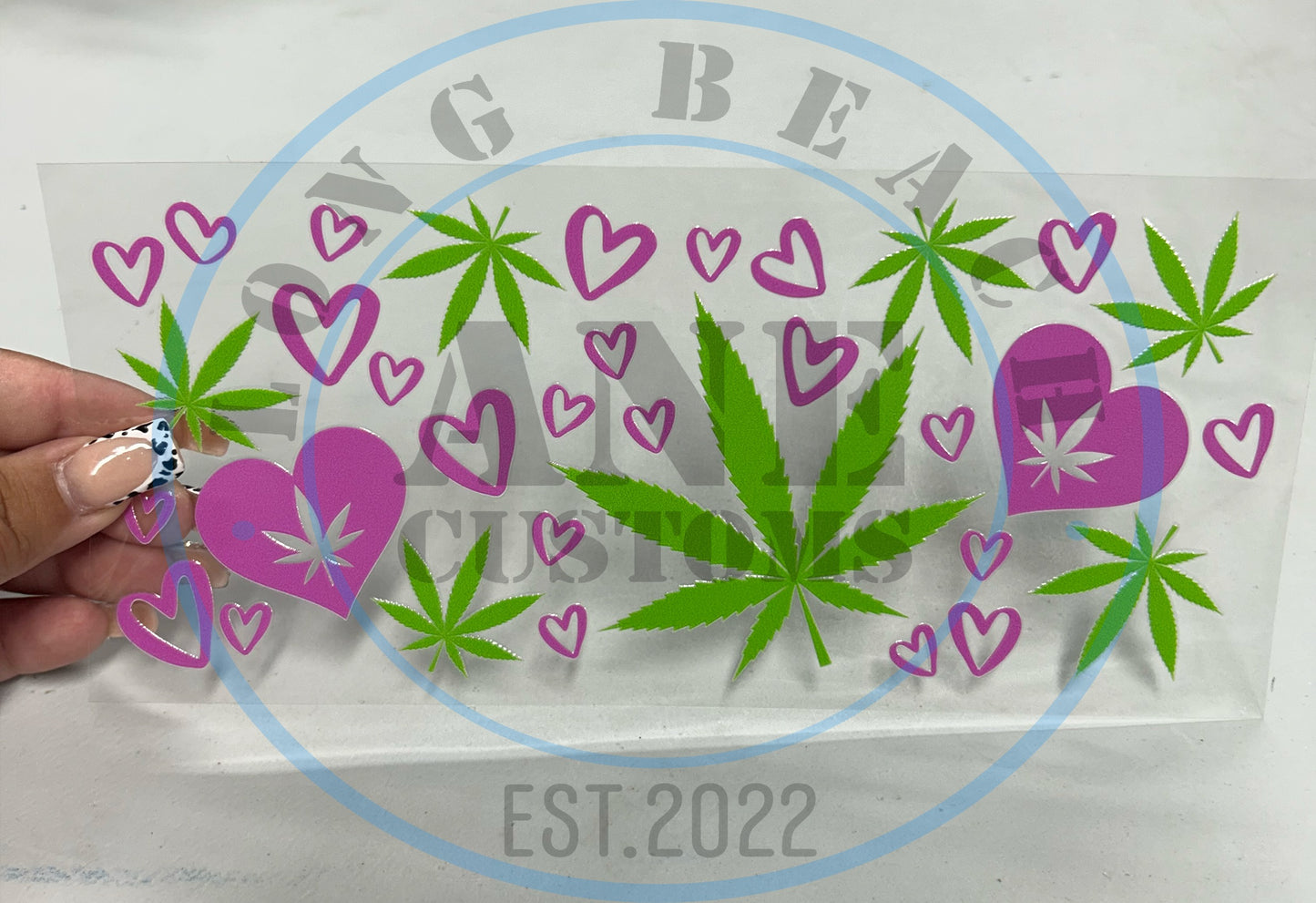 Pink & green UVDTF WRAP