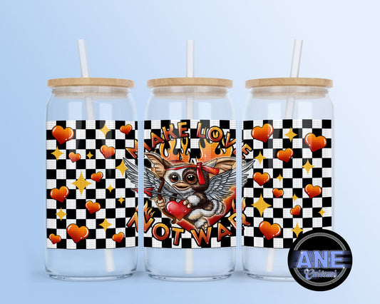 Make love not war UVDTF WRAP