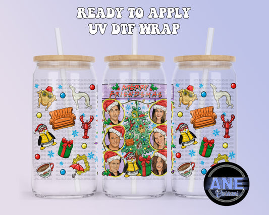 Merry friendmas UVDTF WRAP