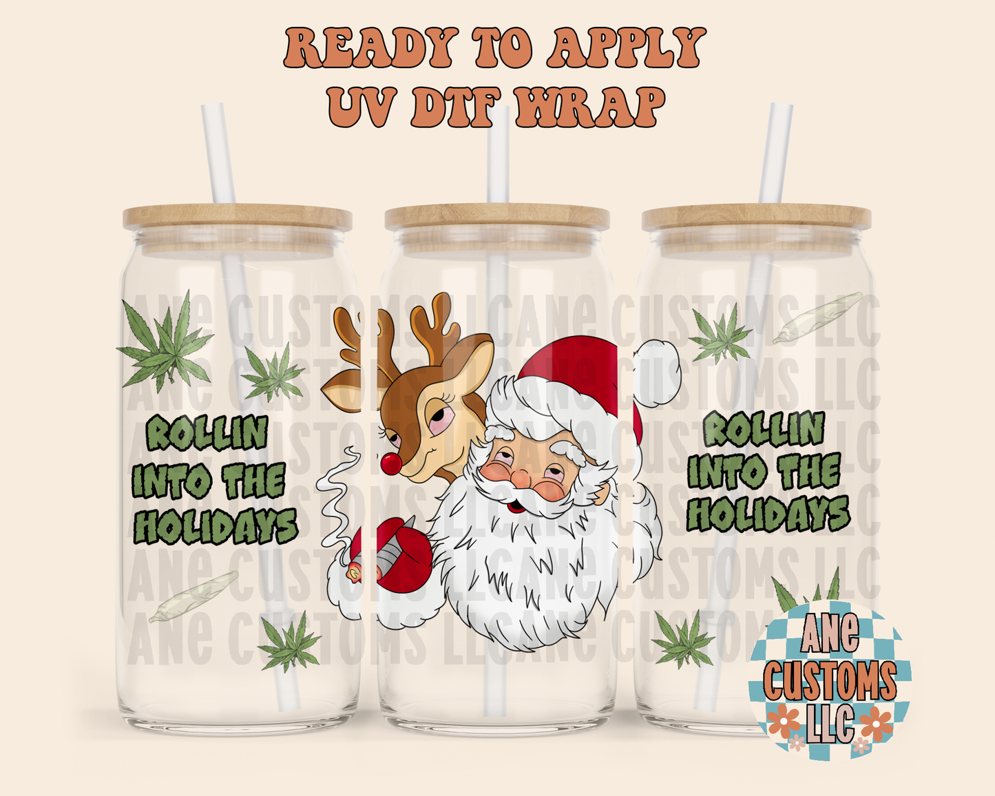 Rolling into the holidays UVDTF WRAP