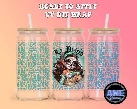 La piscis dia de los muertos UVDTF