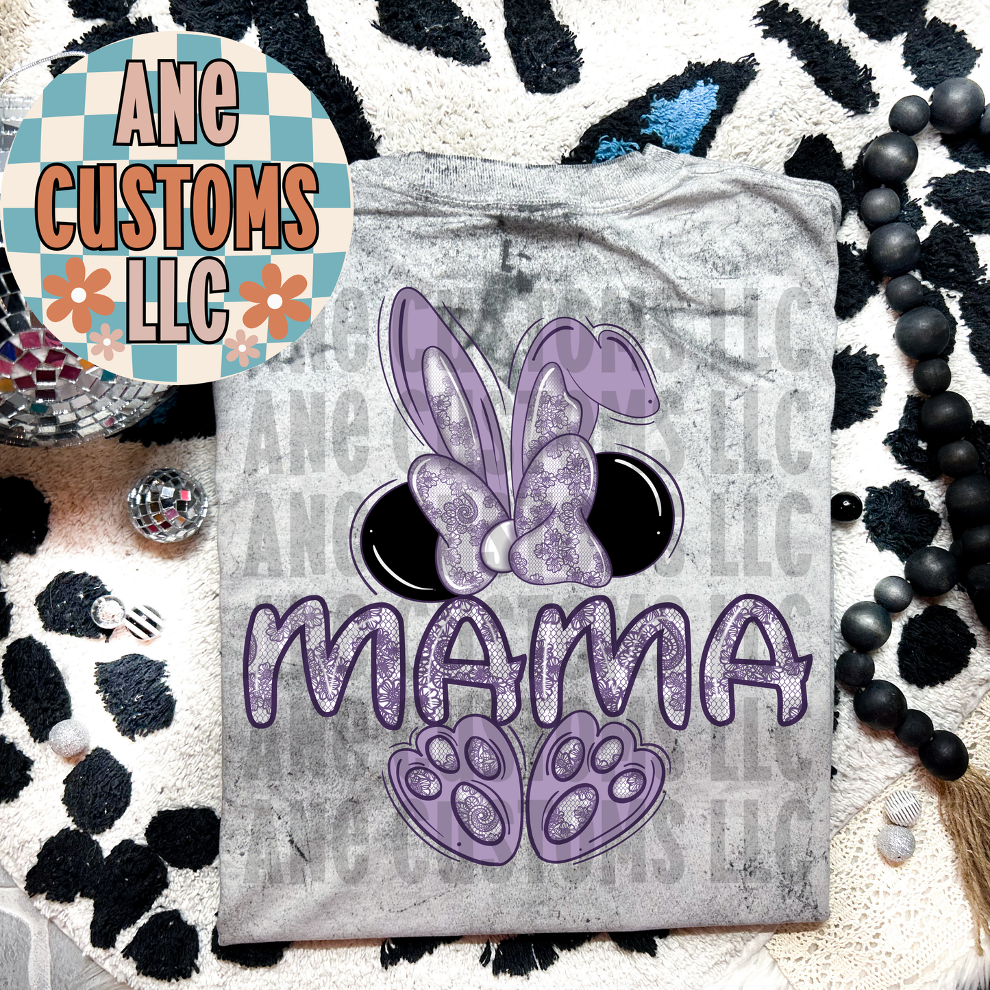 Mamá bunny purple