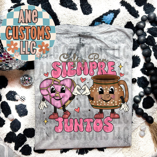 Siempre juntos pan y cafe