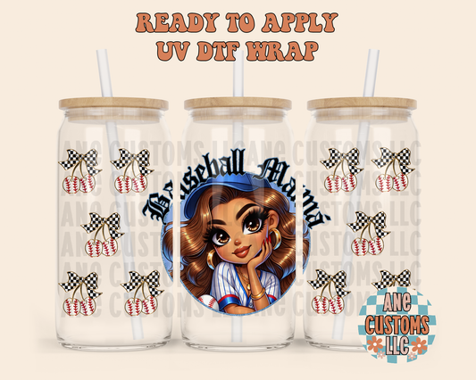 Baseball mama UVDTF WRAP