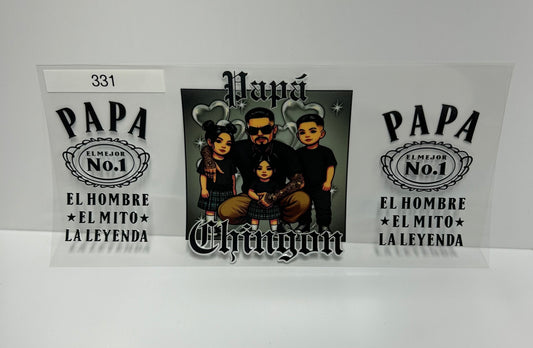 Papa chingon #331 UVDTF WRAP