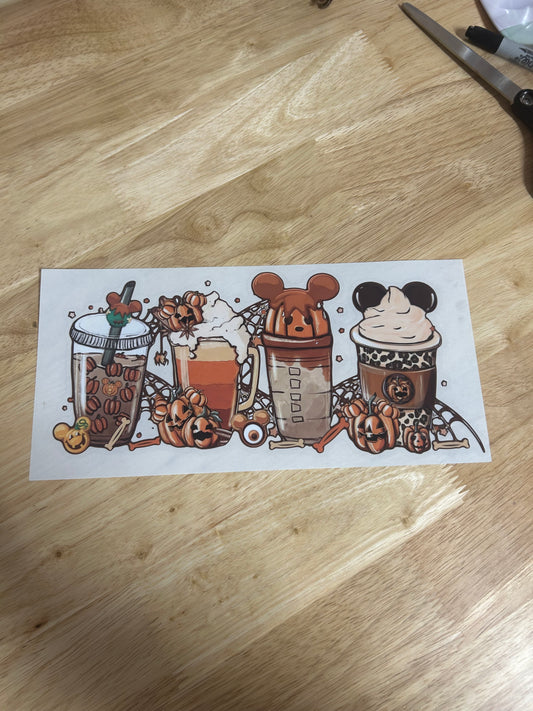 Pumkin and cheetah latte