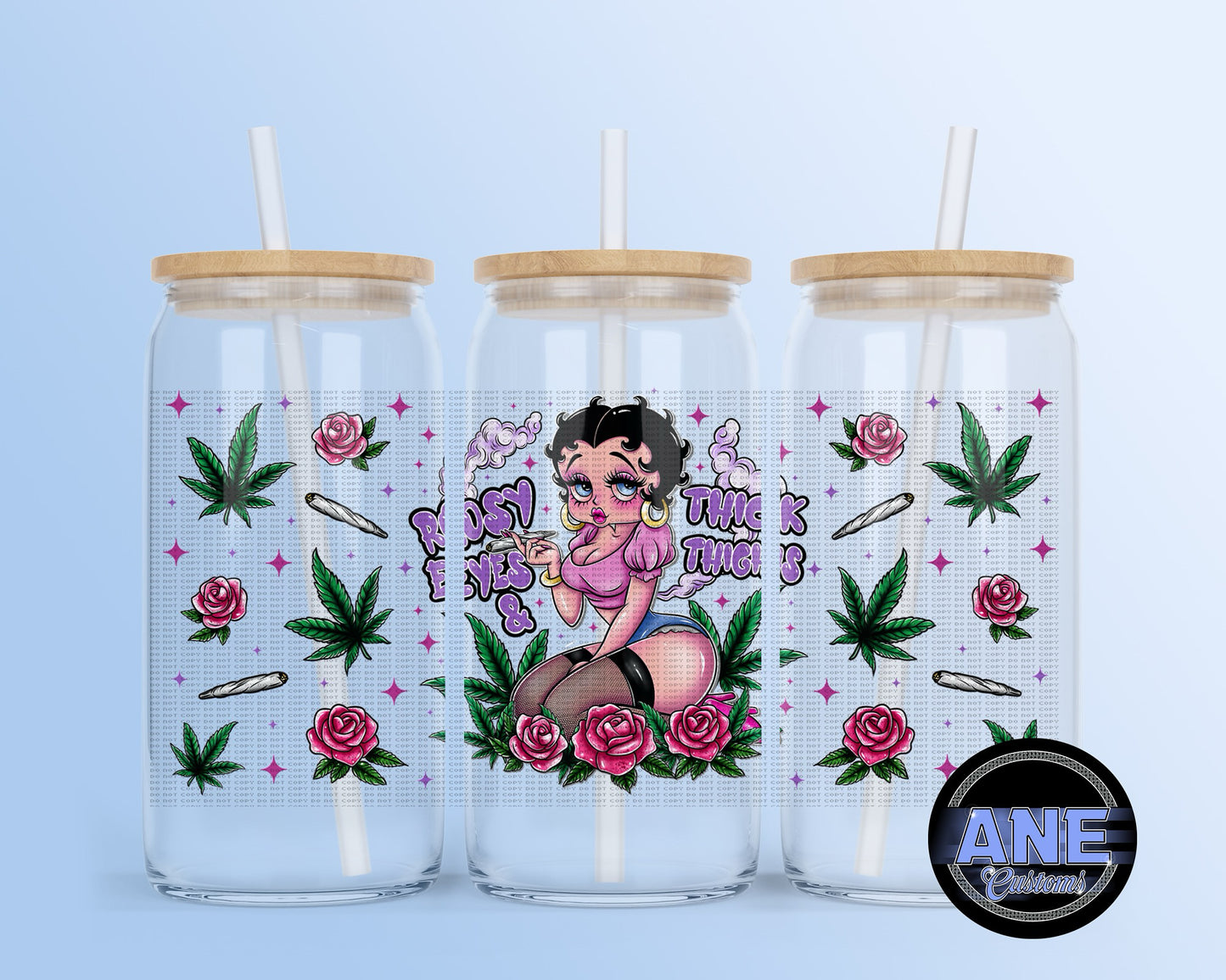 Rosy eyes and thick thighs UVDTF