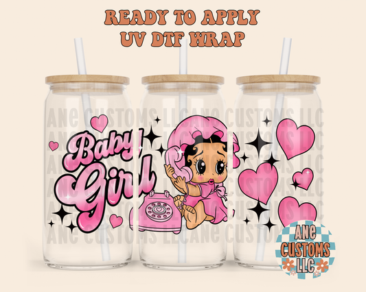 Baby girl UVDTF WRAP