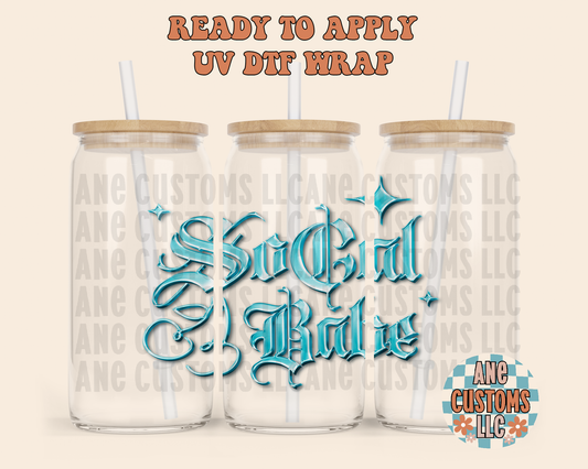 so cal babe light blue UVDTF WRAP