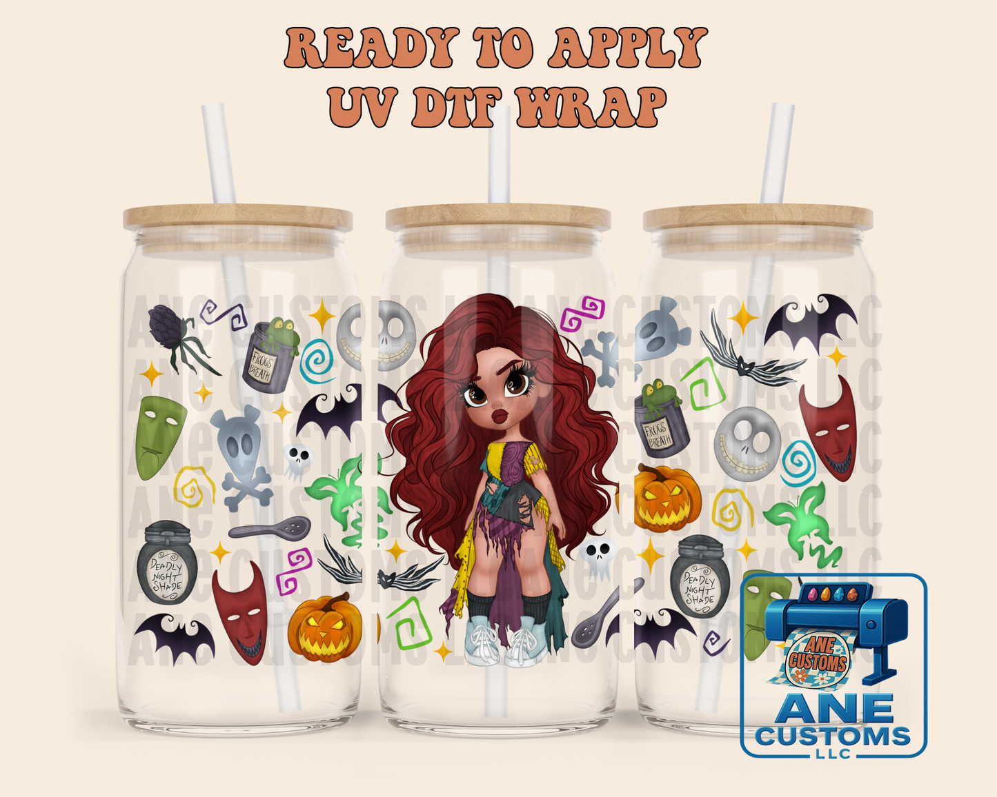 Red head BRTZ NBC UVDTF WRAP