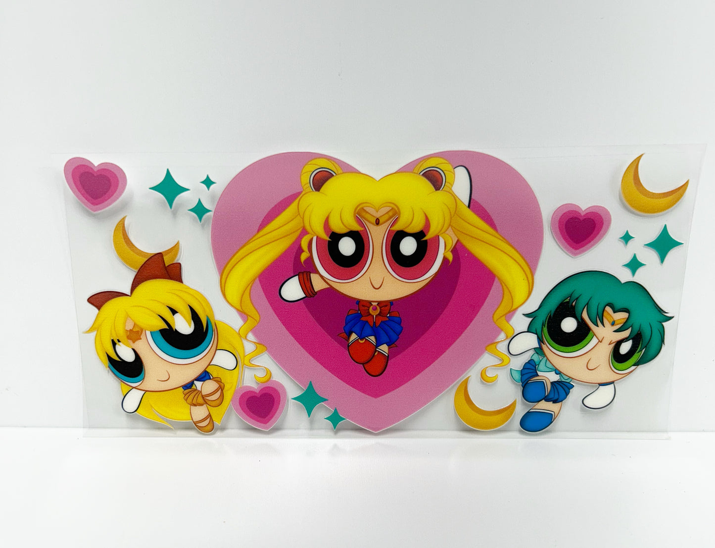 Pink heart UVDTF WRAP