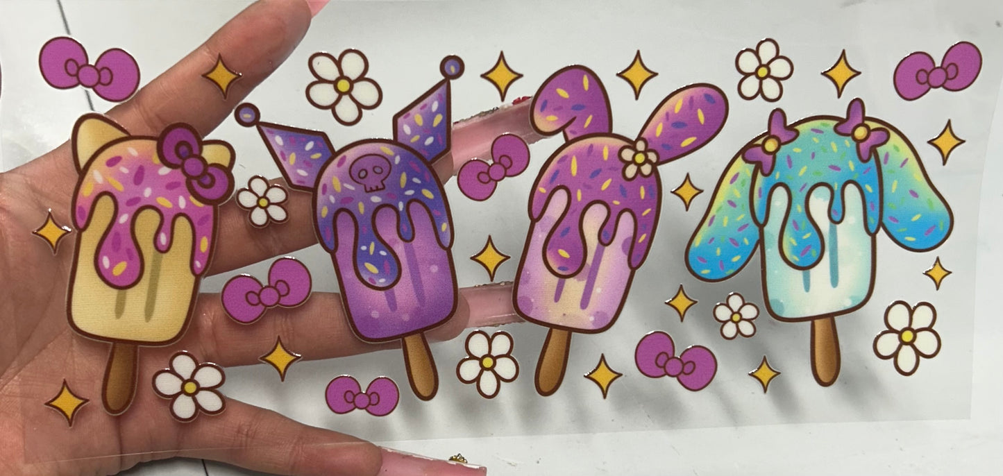 Popsicle & friends UVDTF WRAP