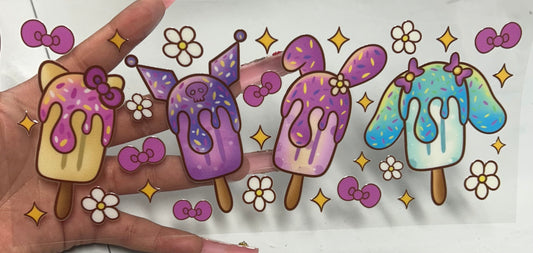 Popsicle & friends UVDTF WRAP