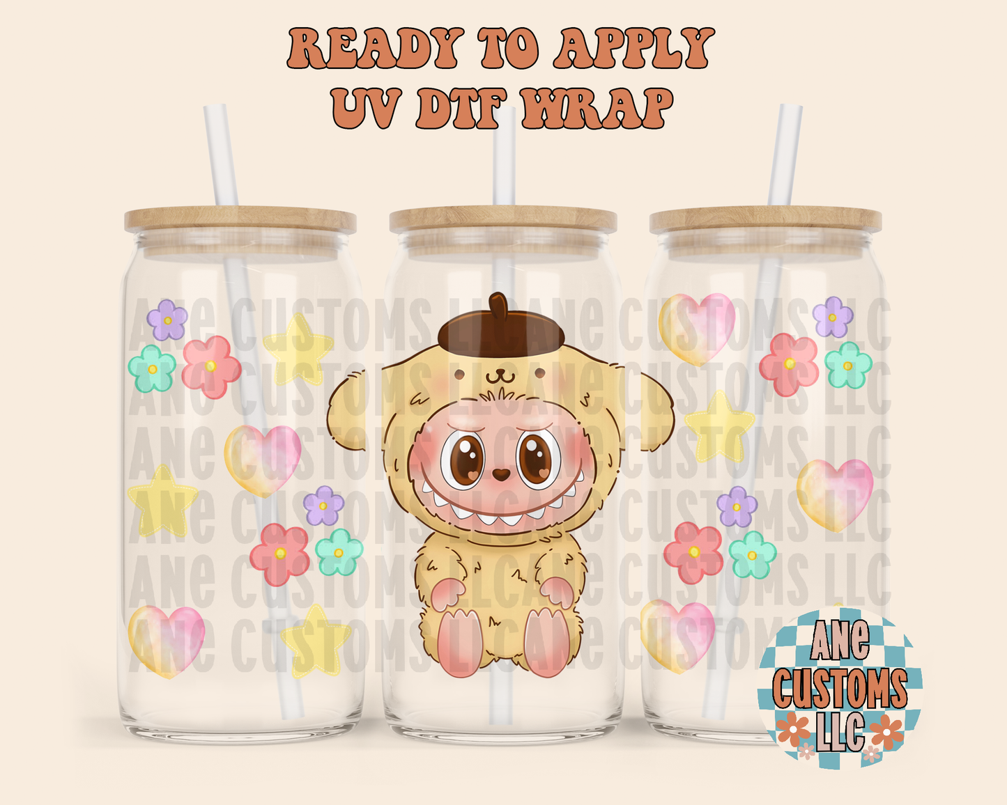 LBB flowers UVDTF WRAP